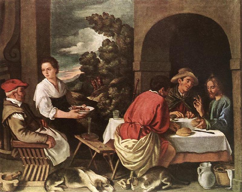 ORRENTE, Pedro The Supper at Emmaus ag Norge oil painting art